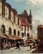 unknow artist European city landscape, street landsacpe, construction, frontstore, building and architecture. 118 USA oil painting reproduction